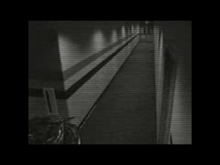 ghost at night in the office - filming surveillance video camera